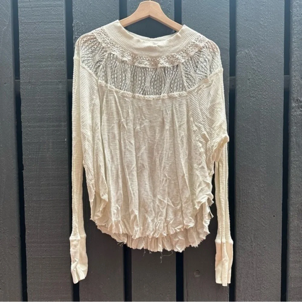 Free people knit boho sweater top